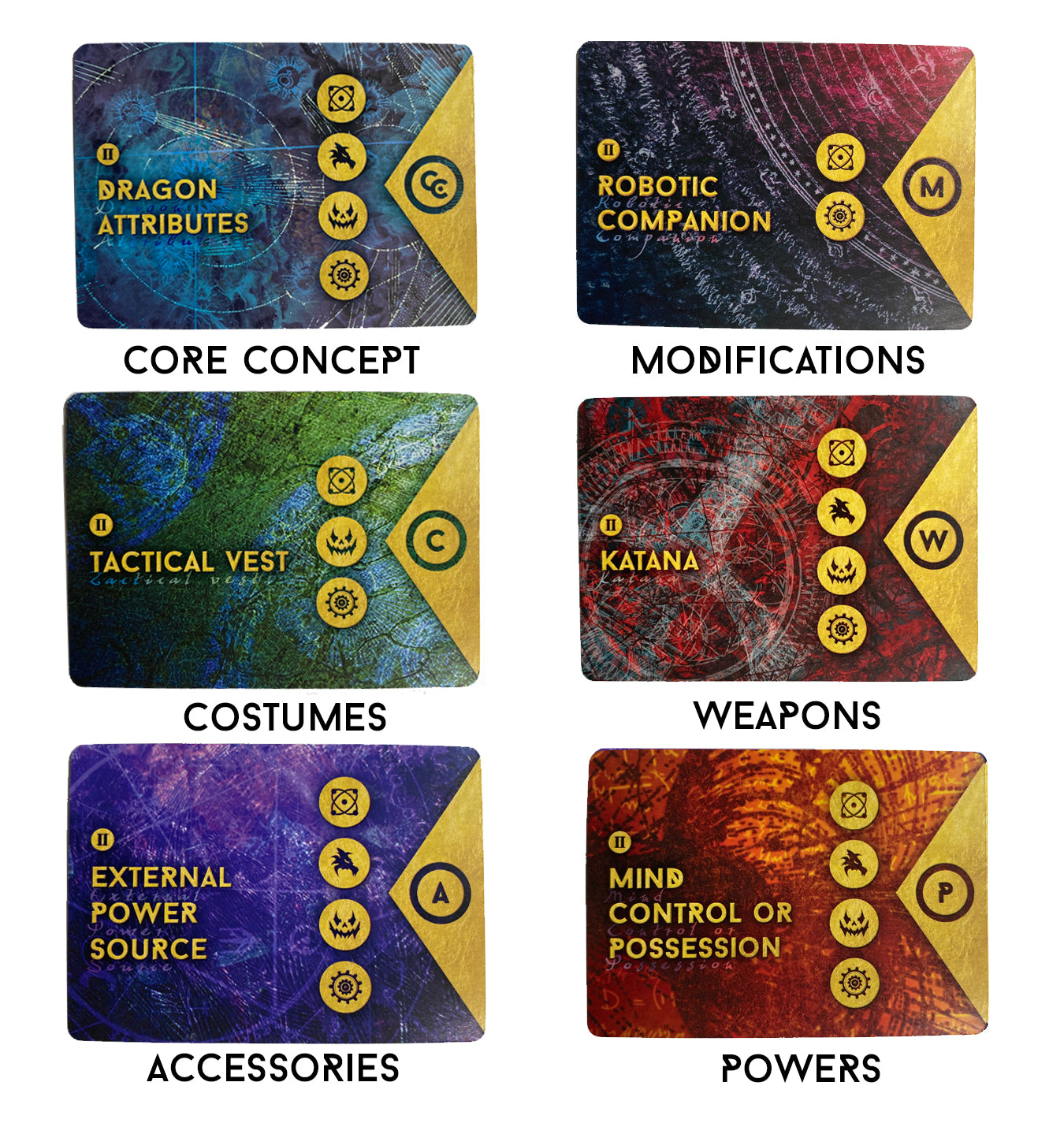 Reckless Deck ESSENTIALS Set - Character Creating Card Deck Bundle
