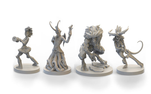 Resin Gaming Minis - Set of 4